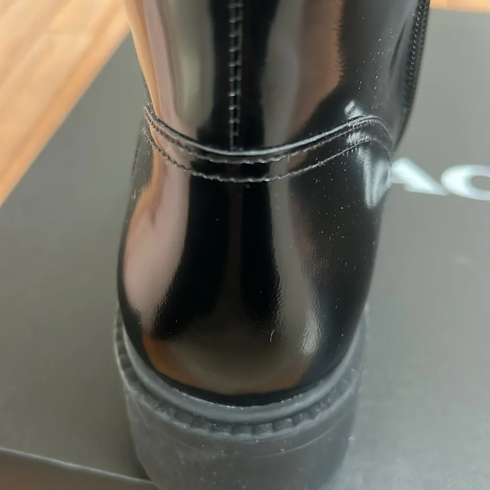 COACH Women's Leighton Leather Booties - Picture 11 of 12